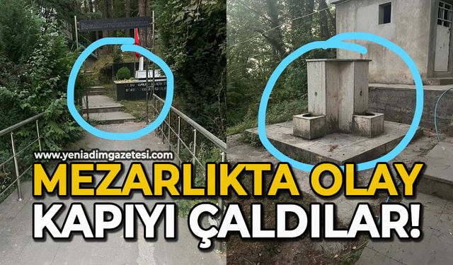 Mezarlıkta olay: Kapıyı çaldılar!