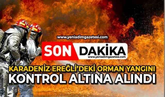 Karadeniz Ereğli’deki orman yangını kontrol altına alındı