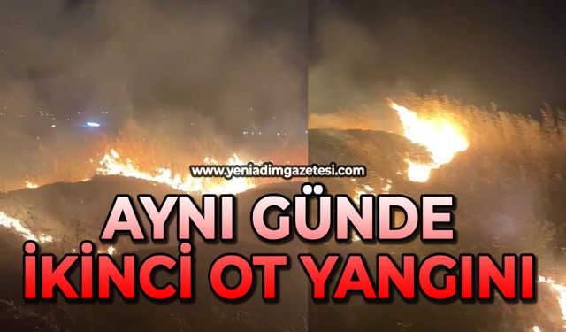 Aynı günde ikinci ot yangını
