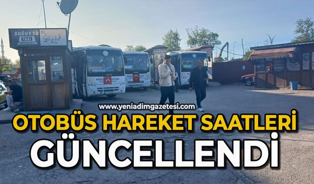 Otobüs hareket saatleri güncellendi