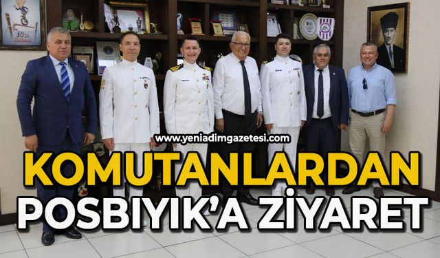 Komutanlardan, Başkan Posbıyık'a ziyaret