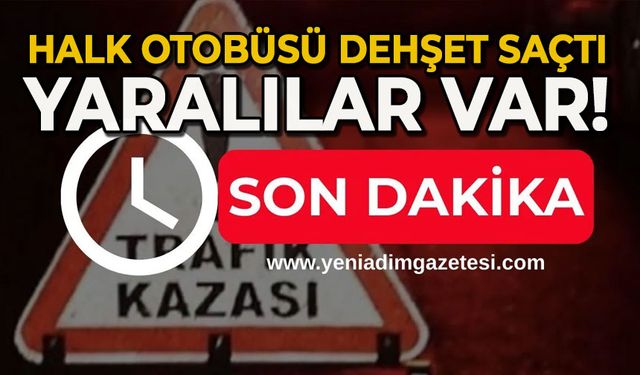 Belediye otobüsü dehşet saçtı: Yaralılar var