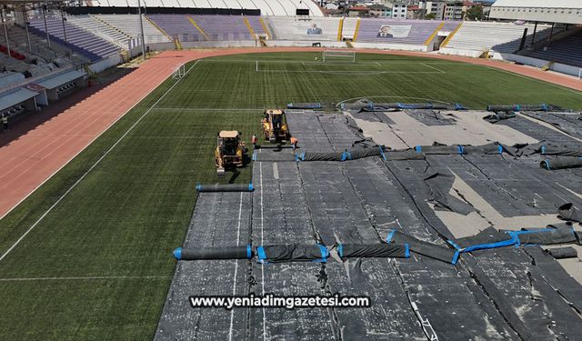 Stadyumda doğal çim dönemi başlıyor