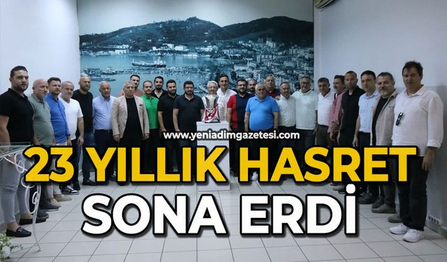 23 yıllık hasret sona erdi