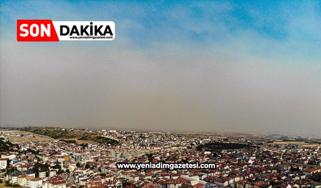 İlçeyi kaplayan tabaka havadan görüntülendi
