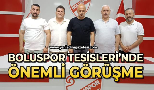Boluspor tesislerinde önemli görüşme