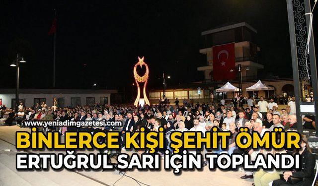 Binlerce kişi Şehit Ömür Ertuğrul Sarı için toplandı