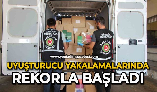 Uyuşturucu yakalamalarında rekorla başladı