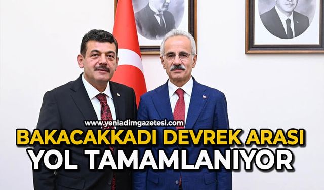 Bakacakkadı Devrek arası yol tamamlanıyor