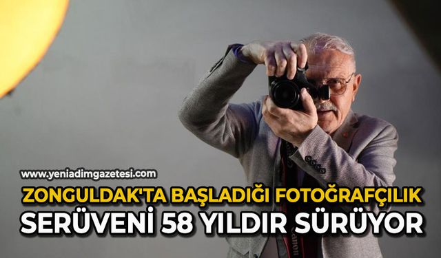 Zonguldak'ta başladığı fotoğrafçılık serüveni 58 yıldır sürüyor