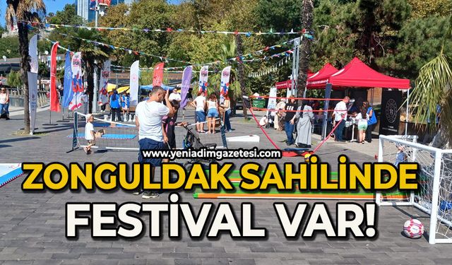 Zonguldak sahilinde festival var