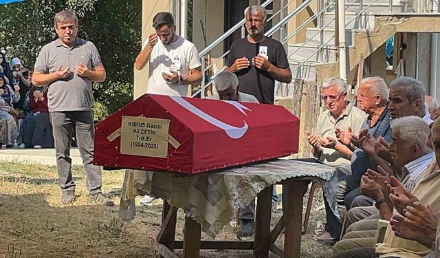 Bartın’da Kıbrıs Gazisi Ali Çetin son yolculuğuna uğurlandı