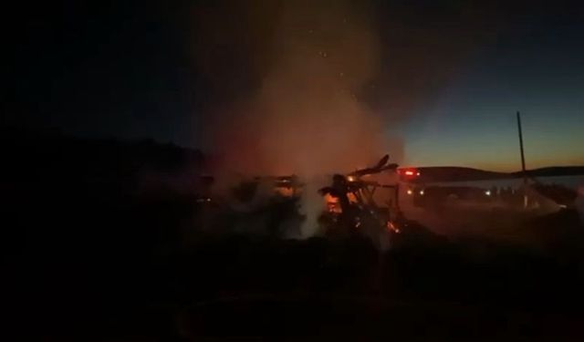 Valilik açıkladı, yayla evleri elektrik kaçağından yanmış
