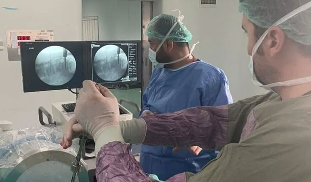 İlk kez perkütan stabilizasyon ameliyatı yapıldı