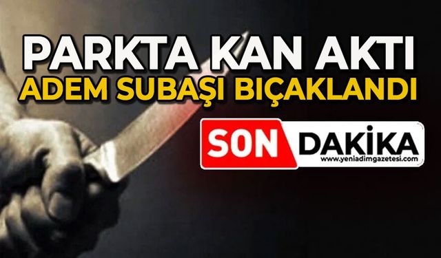 Parkta kan aktı: 24 yaşındaki Adem Subaşı bıçaklandı