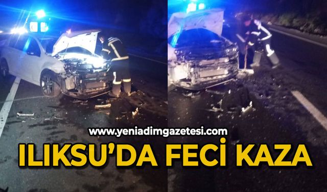 Ilıksu’da feci kaza