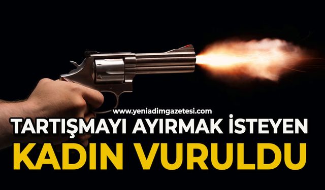Tartışmayı ayırmak isteyen kadın vuruldu