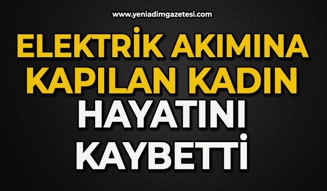 Elektrik akımına kapılan kadın hayatını kaybetti
