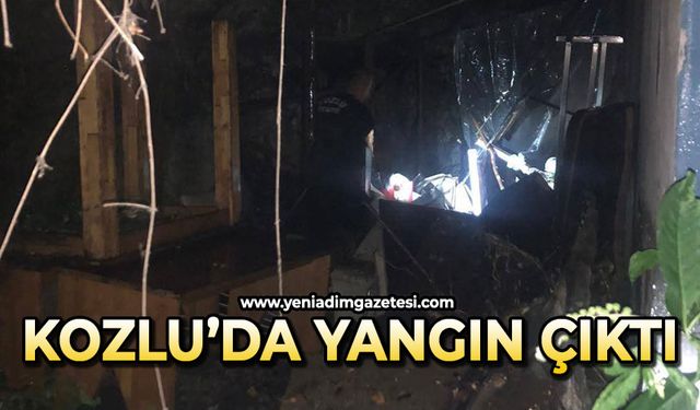 Kozlu'da yangın çıktı