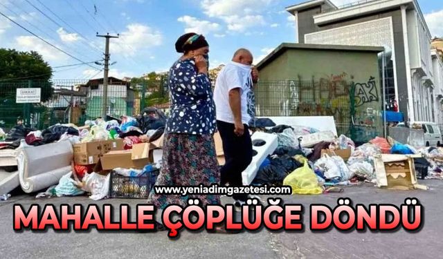 Mahalle çöplüğe döndü