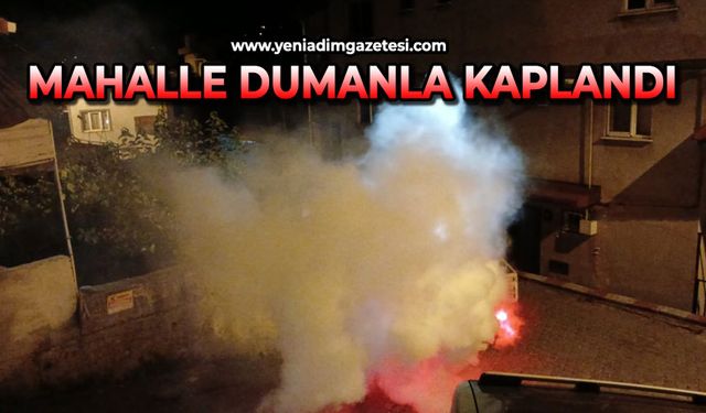 Mahalle dumana büründü