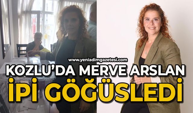 Kozlu’da Merve Arslan ipi göğüsledi