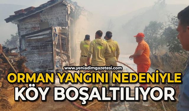 Ormanı yangını nedeniyle köy boşaltılıyor