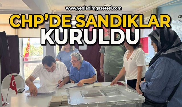 CHP’de sandıklar kuruldu: Oylar kullanılıyor