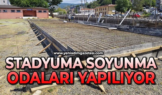 Stadyuma soyunma odaları yapılıyor