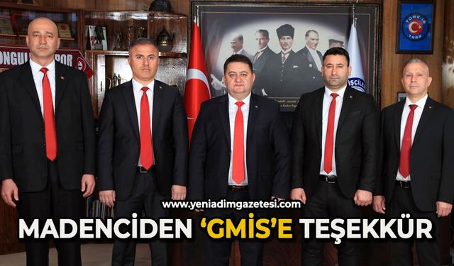 Madenciden 'GMİS'e teşekkür