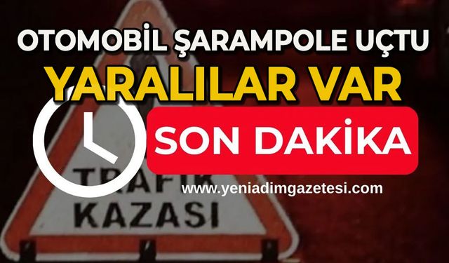 Otomobil şarampole uçtu: Yaralılar var