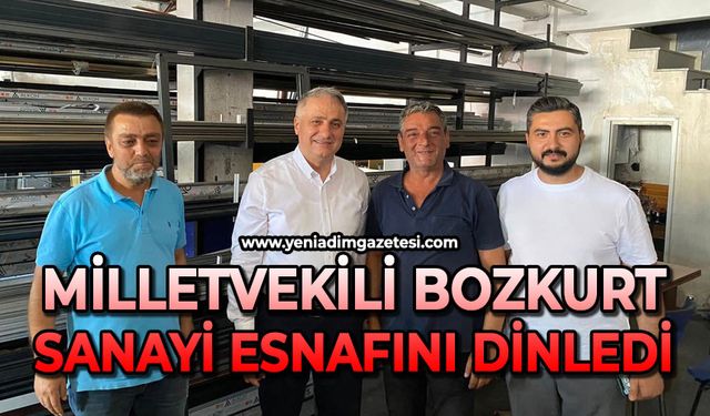 Milletvekili Bozkurt Sanayi Sitesi esnafını dinledi