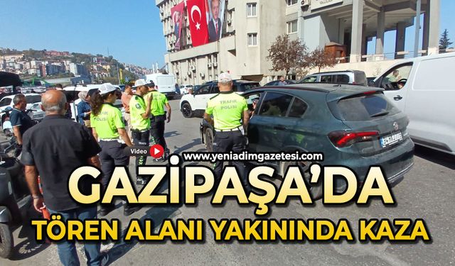 Gazipaşa'da tören alanı yakınında kaza