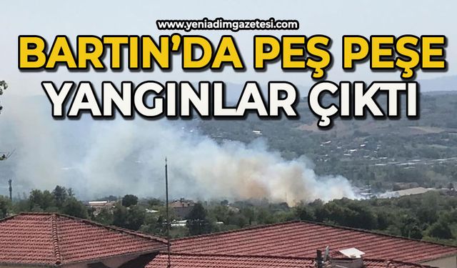 Peş peşe yangınlar çıktı