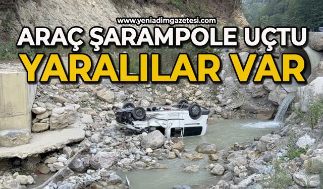 Araç dereye uçtu: 6 yaralı