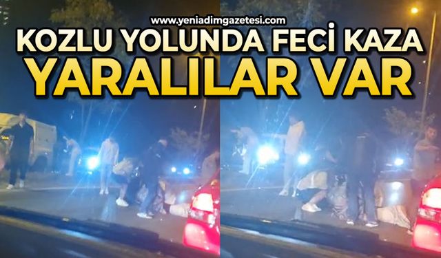 Kozlu yolunda feci kaza: Yaralılar var