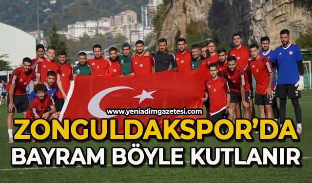 Zonguldakspor'da bayram böyle kutlanır
