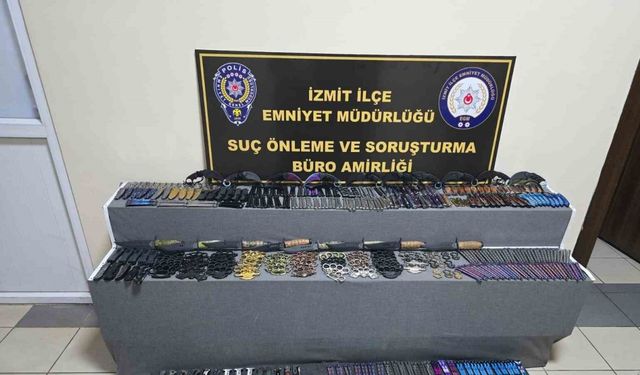 405 adet ruhsatsız kesici alet ele geçirildi