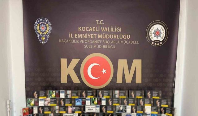 6 bin 720 dal içi tütünle doldurulmuş makaron ele geçirildi