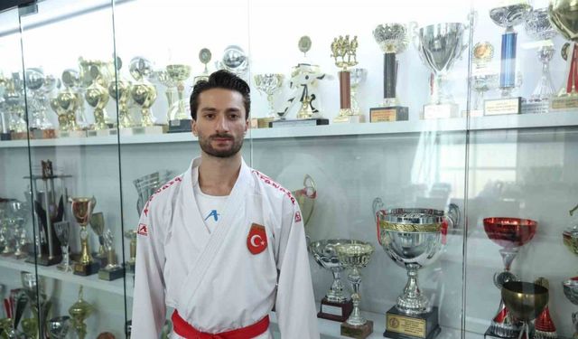 Avrupa şampiyonu milli karateci Özer’in hedefi dünya şampiyonluğu