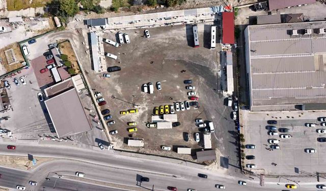 Geçici terminal hizmet vermeye başladı