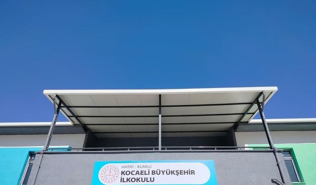 Kocaeli’nin Hatay’a yaptırdığı okul pazartesi günü açılıyor