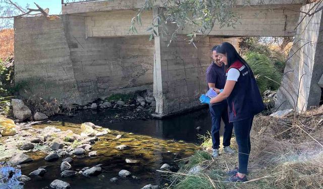 Patates tarlaları için sulama sularından numune alındı