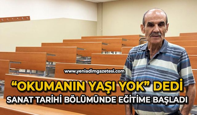 "Okumanın yaşı yok" dedi, sanat tarihi bölümünde eğitime başladı