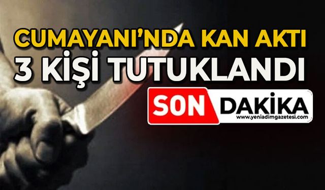 Cumayanı'nda bıçaklı kavga:  3 kişi tutuklandı
