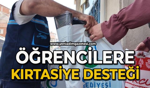 Öğrencilere kırtasiye desteği