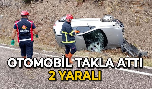 Otomobil takla attı: 2 yaralı
