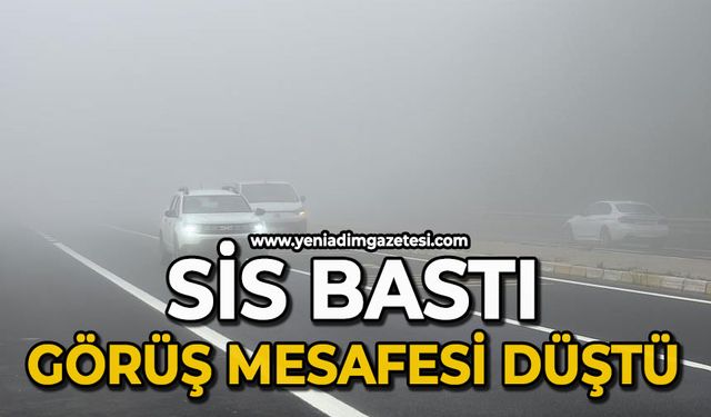 Sis bastı görüş mesafesi düştü