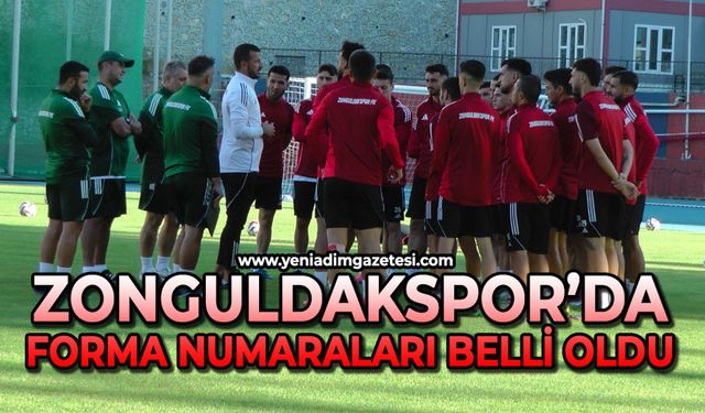Zonguldakspor’da forma numaraları belli oldu