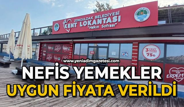 Nefis yemekler uygun fiyata verildi